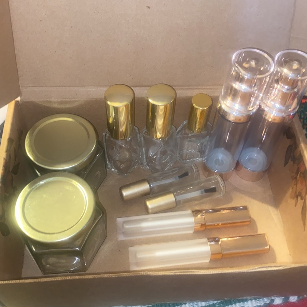 Decorative bottles and jars.